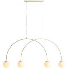 Aldex Una 1116L9S lampa wisząca 4x10 W beżowa