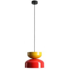 Aldex Tula 1132G1914C lampa wisząca 1x15 W czerwona-żółta