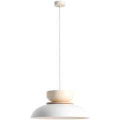 Aldex Aldo 1152G29J lampa wisząca 1x15 W biała-beżowa