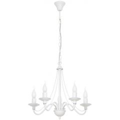 Aldex Róża 397F lampa wisząca 5x10 W biała