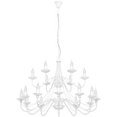 Aldex Róża 397S lampa wisząca x10 W biała