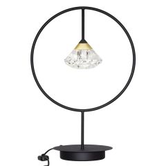 Altavola Design Tiffany LA059Tblack lampa stołowa 1x3 W czarna