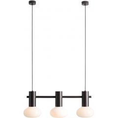 Aldex Flo III 7000E28S lampa wisząca 3x10 W brązowa