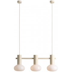 Aldex Flo III 7000E9S lampa wisząca 3x10 W kremowa