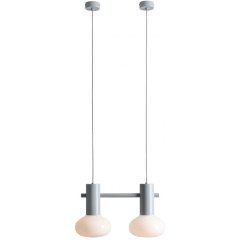 Aldex Flo 7000H22S lampa wisząca 2x10 W szary/popielaty