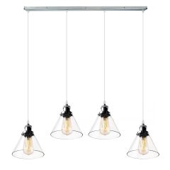 Altavola Design New York Loft LA034CL4chrom lampa wisząca 4x40 W chrom