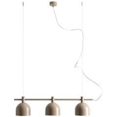 Aldex Beryl 976E17 lampa wisząca 3x15 W beżowa