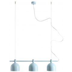 Aldex Beryl 976E29 lampa wisząca 3x15 W niebieska