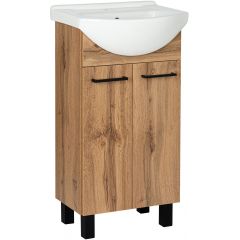 Astor Lupo Wotan AMLUD4532N umywalka z szafką 46 cm dąb