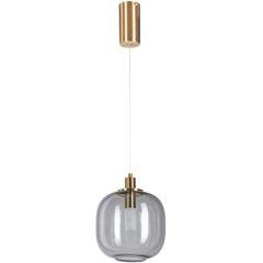 Altavola Design Polar LA019Pgrey lampa wisząca 1x6 W przydymiona-złota