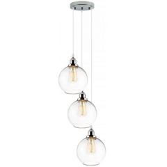 Altavola Design New York Loft LA035CO3chrom lampa wisząca 3x40 W chrom-przezroczysta