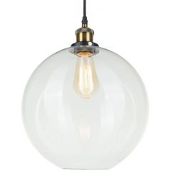 Altavola Design New York Loft LA035PMAX lampa wisząca 1x40 W mosiądz-przezroczysta