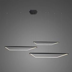 Altavola Design Ledowe Kwadraty LA072CO380in3kblack lampa wisząca 3x86 W czarna