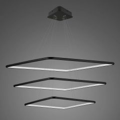 Altavola Design Ledowe Kwadraty LA072P80in3kblack lampa wisząca 3x86 W czarna