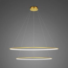 Altavola Design Ledowe Okręgi LA074P80in3kgold lampa wisząca 1x53 W złota
