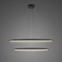 Altavola Design Ledowe Okręgi LA074P100in3kblack lampa wisząca 2x68 W czarna