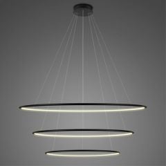 Altavola Design Ledowe Okręgi LA075P100in3kblack lampa wisząca 3x130 W czarna