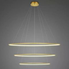 Altavola Design Ledowe Okręgi LA075P150in3kgold lampa wisząca 3x W złota