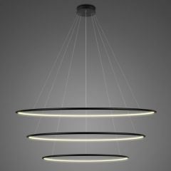 Altavola Design Ledowe Okręgi LA075P120in3kblack lampa wisząca 3x113 W czarna