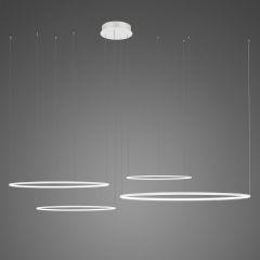 Altavola Design Ledowe Okręgi LA084CO4100in3kwhite lampa wisząca 4x106 W biała