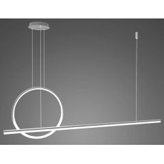 Altavola Design Led Shape LA087PX143404ksilverdimm lampa wisząca 1x23 W srebrna
