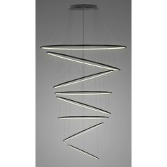 Altavola Design Ledowe Okręgi LA088P230in3kblack lampa wisząca powyżej 6x546 W czarna