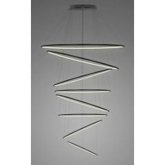 Altavola Design Ledowe Okręgi LA088P230in4kblack lampa wisząca powyżej 6x546 W czarna