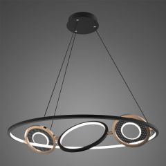 Altavola Design Seppia LA115P85133kblackgold lampa wisząca 4x61 W złoty