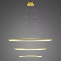 Altavola Design Ledowe Okręgi LA075P80in4kgold lampa wisząca 3x99 W złota