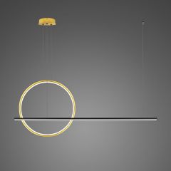 Altavola Design Linea LA087PX100403kgoldblack lampa wisząca 2x28 W czarna-złota