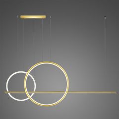 Altavola Design Linea LA087P2X60401503kgoldwhite lampa wisząca 3x57 W biała-złota