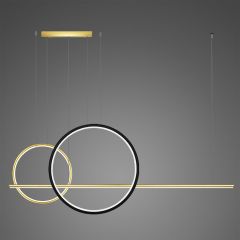 Altavola Design Linea LA087P2X60401503kgoldblack lampa wisząca 3x57 W czarna-złota