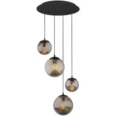 Argon Frisco 1843 lampa wisząca 4x15 W czarna