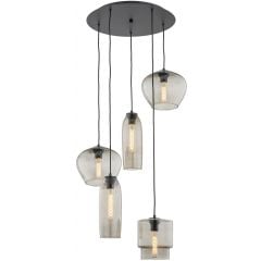 Argon Serafino 2080 lampa wisząca 5x15 W przydymiona