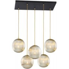 Argon Paloma 2189 lampa wisząca 5x15 W mosiądz