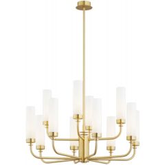 Argon Preston 5085 lampa wisząca x7 W biała-mosiądz