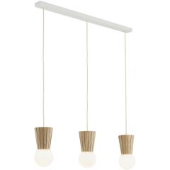 Argon Volante 6357 lampa wisząca 3x6 W drewno-opal