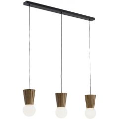 Argon Volante 6358 lampa wisząca 3x6 W drewno-opal