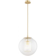 Argon Hampton 8626 lampa wisząca 1x15 W mosiądz-przezroczysta