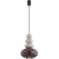 Argon Diego 8820 lampa wisząca 1x5 W brązowa-beżowa