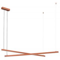 Argon Miami 8837 lampa wisząca 2x74 W brązowa