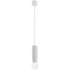 Argon Boll 8938 lampa wisząca 1x6 W biała-opal-granatowa