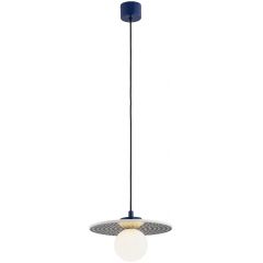 Argon Boll 8950 lampa wisząca 1x6 W opal-granatowa