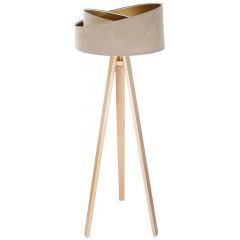 BPS Koncept Galaxy 060P029 lampa stojąca 1x60 W złota-drewno