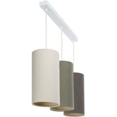 BPS Koncept Boho Ellegant Slim 0T0L3011 lampa wisząca 3x60 W szary/popielaty