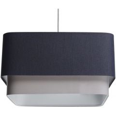 BPS Koncept Kwadro duo KWD008 lampa wisząca 1x60 W szary/popielaty-granatowa