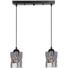 Candellux Felis 3200132 lampa wisząca 2x60 W przydymiony