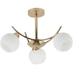 Candellux Amos 3337473 lampa podsufitowa 3x40 W biała-złota