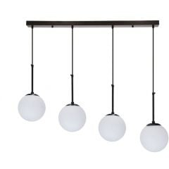 Candellux Pompei 3409630 lampa wisząca 4x40 W czarny