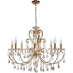 Candellux Aurora 3898644 lampa wisząca powyżej 6x40 W złota